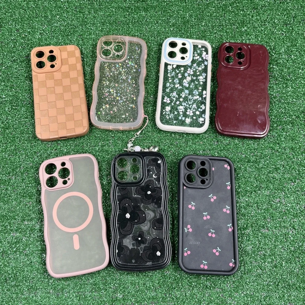 Iphone 15 Pro Max Lot Of 7 Cases With Circle Camera Slots